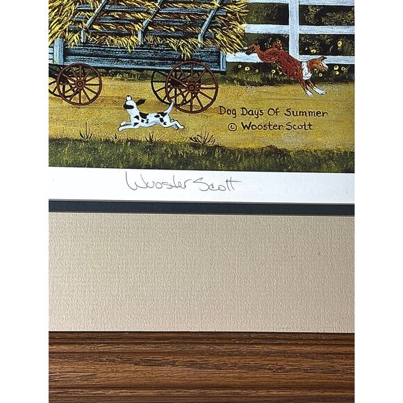 Wooster Scott “Dog Days of Summer” Signed Limited Edition 1128/1375 Framed Print - Picture 2 of 9